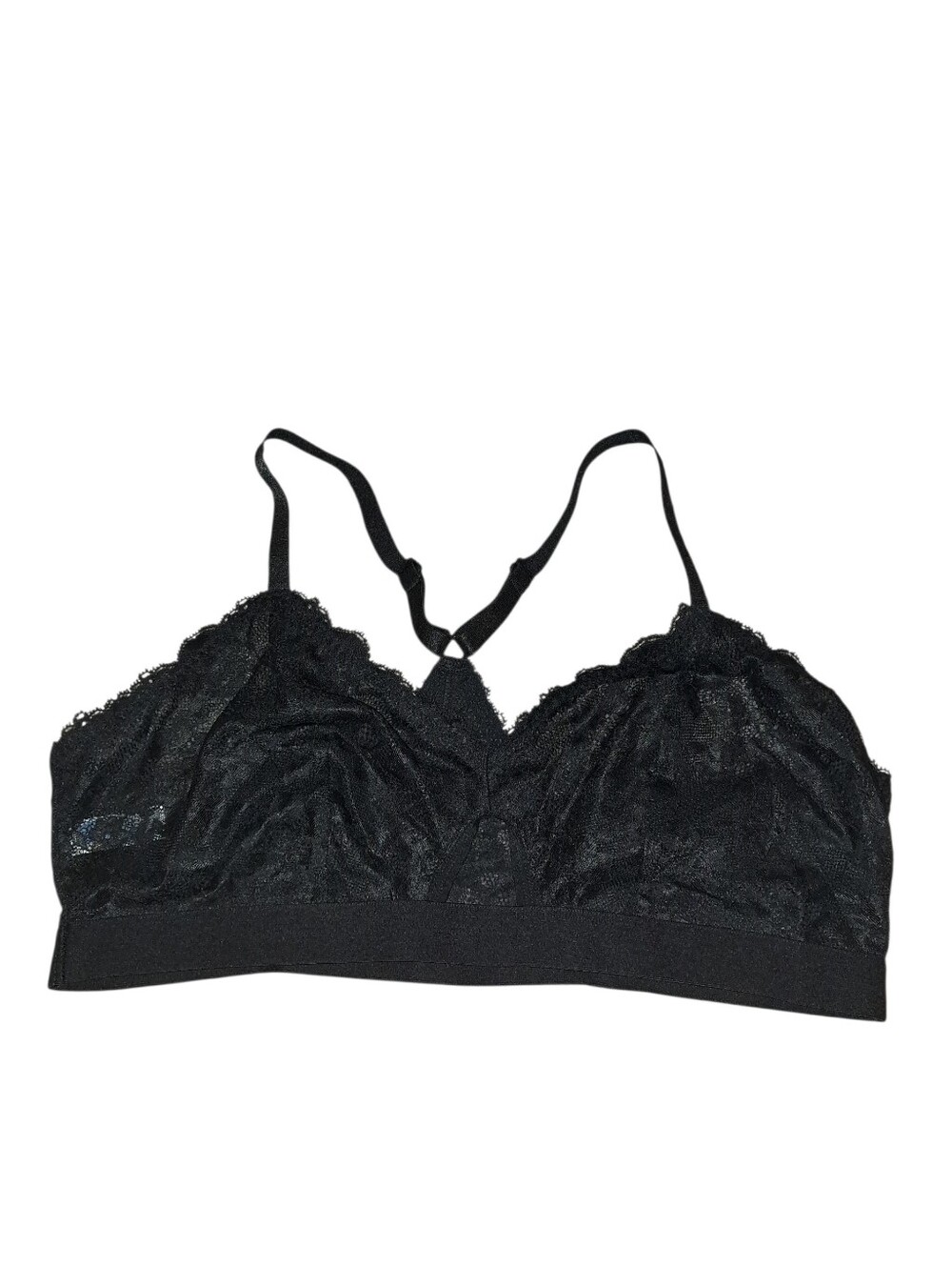 Black Wireless Lace Bralette